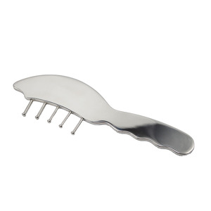 Gran oferta, herramienta de terapia de raspado Gua Sha de acero inoxidable, juego de herramientas Iastm para el cuidado de la <span class=keywords><strong>Salud</strong></span> chino, 6 uds. - Product Image 3