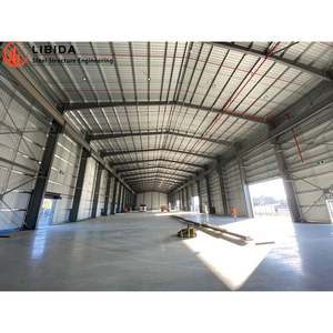 1000 वर्ग मीटर पूर्वनिर्मित तैयार तैयार इस्पात संरचना खाद्य फैक्टरी के लिए गोदाम भवन बना - Product Image 2