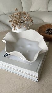 C & H 32 cm Énorme pot à bougie en ciment céramique parfaitement imparfait fait à la main Conteneur à bougie de grande taille - Product Image 5