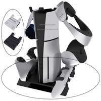 Grand support de charge de refroidissement pour console de jeu PS5/ PS5 Pro pour support de charge de contrôleur PSVR2 et PS5 pour support de casque PSVR2