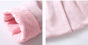 Filles hiver laine chaud pardessus automne nœud à volants bouton vestes mode enfants vêtements vêtements d'extérieur - Product Image 6