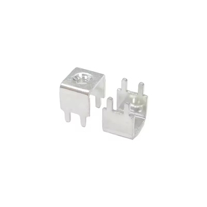 Connecteur de soudage à vis pour circuit imprimé M4 en cuivre/laiton 60A, 4 broches, AC/DC, certifié CE/ISO, TLS44148 - Product Image 1