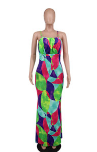 Robe longue d'été décontractée sans manches à imprimé floral pour femme, dernière tendance - Product Image 4
