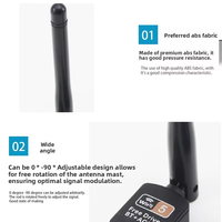 Tarjeta de Red USB de Doble Banda Personalizada para Laptop Inalámbrica, RTL8821 WLAN, Externa, Sin Controladores, Receptor de Tarjeta de Red de 600M para Computadora