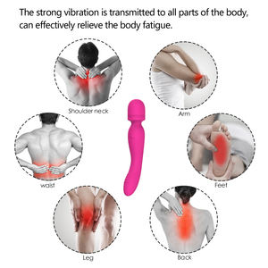 Masajeador de Silicona de Doble Cabezal con Función Musical para Alivio de Espalda/Cuerpo, Potente Masajeador con Doble Motor - Product Image 4