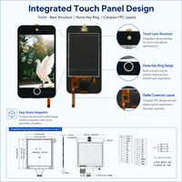 Módulo LCD TFT IPS XMSJ Personalizado de 2.8 Pulgadas 240x320 con Panel Táctil para Cerradura Inteligente, Control de Acceso y Diseño de Llavero para el Hogar