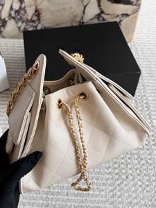 <span class=keywords><strong>Borsa</strong></span> a Spalla Premium da Donna 2026, Elegante <span class=keywords><strong>Borsa</strong></span> a Secchiello in Pelle di Vacchetta con Motivo Geometrico e Chiusura a Coulisse, Personalizzabile OEM ODM - Product Image 5