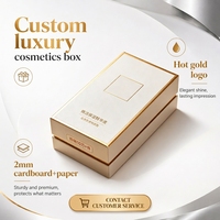 Boîte en papier rigide de luxe pour emballage cosmétique, logo personnalisé imprimé, coffret cadeau pour parfum et maquillage, qualité supérieure, fabrication en usine