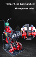 Utilisation de chantier de construction essence bourrage pilon vibrateur grenouille compacteur pilon sautant grenouille compacteur pour fondation