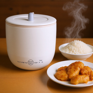 Cuisinière à riz intelligente 1,8 L 300 W pour 1 à 3 personnes, poêle électrique avec revêtement antiadhésif, <span class=keywords><strong>mijoteuse</strong></span>, mini-hot pot, appareils électroménagers 110-230 V - Product Image 2