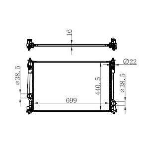 1640025130 16400F0010 pour TOYOTA Camry ASV70R/GSV70R 2017 ~ ON radiateur de voiture radiateur de qualité supérieure radiateur d'eau - Product Image 4