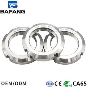 น็อตกลมสแตนเลส 304 DIN981 แบบมีร่องสำหรับล็อค พร้อมความแม่นยำสูง รองรับการผลิตตามแบบ OEM - Product Image 1