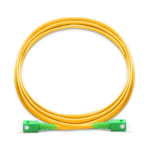 Jumper de fibra óptica de alta qualidade com cabo de remendo simples de modo único SCAPC