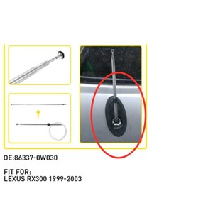 Support d'antenne en caoutchouc 86337-0W030 pour Lexus Rx300 1999-2003, antenne radio de voiture - Product Image 1