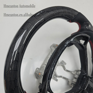 Volant de direction pratique en cuir perforé en carbone nid d'abeille, en promotion, pour Infiniti G27 G37 - Product Image 5