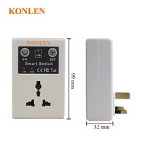 Interruptor de toma de corriente GSM basado en tarjeta Sim Sms llamada Control remoto para automatización del hogar inteligente KONLEN