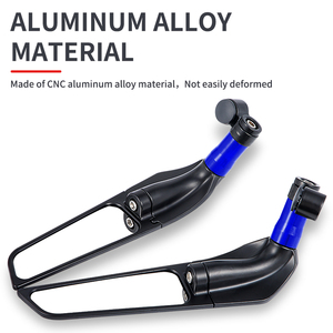 Espejos Retrovisores Laterales Universales para <span class=keywords><strong>Moto</strong></span>, Espejos Alerón para Motocicleta de Gran Tamaño, Accesorios Modificados - Product Image 4