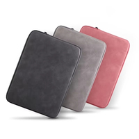 Sac pour ordinateur portable en cuir PU de 11, 13,3, 14, 15,6 pouces, étui pour tablette, pochette de rangement, sacs pour ordinateur, housse pour ordinateur portable imperméable