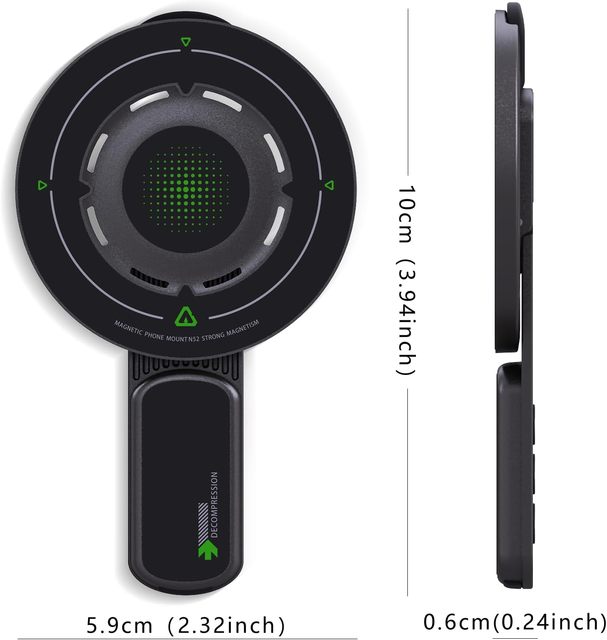 Double Sided Magnetic Phone Ring Holder,Strong Magnet 360 Rotatable Folding Universal Phone Stand for All Smartphone Models