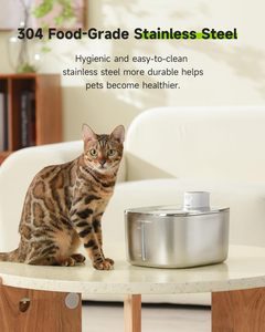 Bebedero Automático para Mascotas de 152 oz/4.5 L, Acero Inoxidable y Plástico Ecológico, Tazón de Agua Inalámbrico con Sensor de Movimiento para Perros y Gatos - Product Image 2