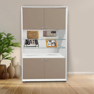 Credenza Modulare DAY BY DAY CM 105.6X45 H. 167.6 CLOUD ASH E LISCIO MUD - Product Image 1