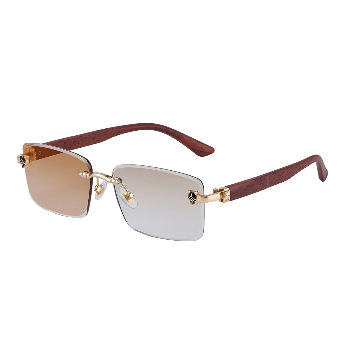 C4 Marrón Veta de Madera Colores Oro Marrón Claro Degradado Marrón a Marrón