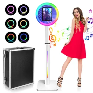 Quiosque de fotos com espelho mágico para festas de casamento, cabine de vídeo portátil para eventos, adereços para fotos, selfies, cabine fotográfica para eventos