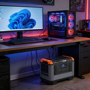 Estación de Energía Portátil de 230V 50Hz, 2000W 2400W 2000Wh LiFePO4, para Fiestas al Aire Libre y Uso con Pequeños Electrodomésticos - Product Image 1