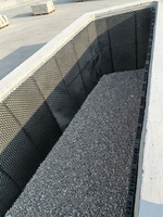 Lámina de Drenaje de Plástico Resistente, Placa de Drenaje Interconectable para Almacenamiento y Drenaje de Agua para Ingeniería Civil