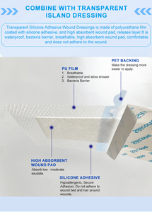 EO Sterile adesivo in Silicone medicale Non tessuto vendita-adesivo per fasciatura cerotto approvare ISO13485 - Product Image 5