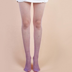 Collants résille diamantés pour femmes, sexy, tendance, brillants, collants en maille fine, collants en nylon à paillettes, collants dégradés - Product Image 1