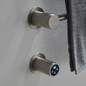 <span class=keywords><strong>Radiateur</strong></span> Chauffe-Serviettes Électrique Mural Dissimulé en Acier Inoxydable 304 pour Hôtels, Tube Rond, Barre Chauffante Noire - Product Image 6