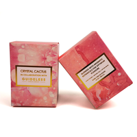 Boîte d'emballage pour soins de la peau auto-érectible, gaufrée sur mesure, laminée mate, pour lotion, huile essentielle et sérum, avec matériaux recyclés