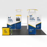 Kit d'Exposition Portable pour Salon Professionnel : Stand de Présentation en Tissu Tendu par Sublimation, Cadre en Aluminium Imprimé Personnalisé, Installation Rapide pour Événements