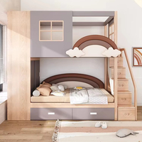 <strong>Best</strong> <strong>Selling</strong> Twin Size Wooden Bunk <strong>Bed</strong> Stairs Bookcase Modern Design Multi-functional Kids Furniture <strong>for</strong> Bedroom <strong>for</strong> Home Use