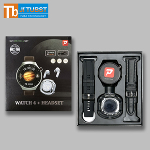 D21 Thông Minh Đồng Hồ 4 Phù Hợp Với Màn Hình Tròn Với Tai Nghe Đôi Dây Đeo Đồng Hồ D21 Watch4 Doufit Ứng Dụng Không Dây Sạc Smartwatch - Product Image 2