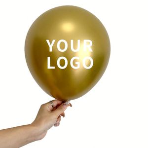 Ballons publicitaires gonflables en latex noir à prix d'usine avec logo personnalisé imprimé - Product Image 1