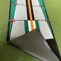 Bestseller Golf-Teppich Putting-Matten Beste Golf-Putting-Trainingshilfen Tragbare Übungsmatte 63x300cm PVC