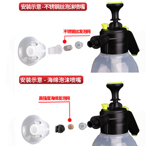 เครื่องพ่นยาแบบมือถือ Mingou 2 ลิตร แบบปืนฉีดแรงดัน สำหรับล้างรถ ทำสวนในบ้าน - Product Image 4