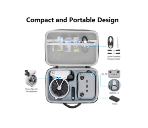 Amazear Étui de transport Sac de rangement de voyage résistant aux chocs Accessoires de drone pour DJI Flip - Product Image 2