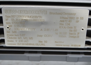 Motorreductor S-EW EURODRIVE KA97 R57 DRN90L4/TH 1102:1 ID 46.8114184501.0001.22 64.85 R57 DRN90L4/TH 1102 1 Motorreductor R57 DRN - Product Image 2