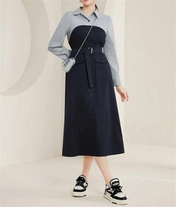 Phụ nữ Strappy trở lại satin ballgown buổi tối Váy Phụ Nữ phía trước chân chia thiết kế đám cưới khách mẹ của cô dâu - Product Image 3