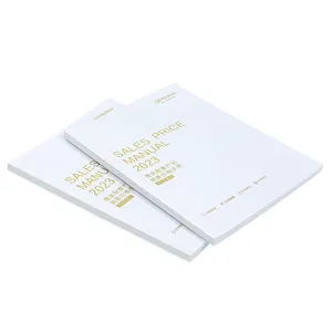 Kunden spezifischer Druck auf hochwertigem Produkt katalog mit Goldfolie Perfect Binding Coated Paper Small MOQ