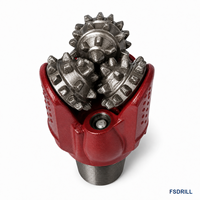 Foret triconique FSDRILL 7 7/8 pouces IADC 117 en acier au carbone forgé, outil de forage pour roche tendre et forage de puits d'eau