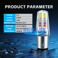 LED-Blitzbremslicht 12V Motorräder BAY15D 1157 2835 42MD Stroboskop Autolicht Zubehör Auto-Außenbeleuchtung Lampe