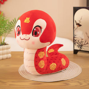 2025 Hot Selling Nieuwe Modellen Jaar Van De Slang Mascotte Cartoon Dierenriem Slangenpop Activiteit Geschenk Pluche Speelgoed Kan Logo Groothandel Doen - Product Image 5