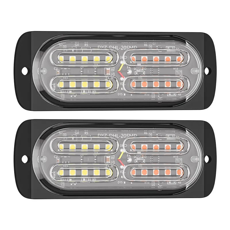 Không thấm nước 12-24V 20-LED siêu sáng LED đèn nhấp nháy khẩn cấp cho xe ô tô xe tải xe SUV