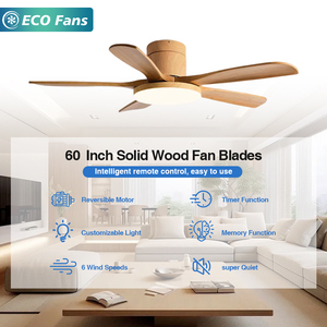 <span class=keywords><strong>Ventilateur</strong></span> de <span class=keywords><strong>plafond</strong></span> en <span class=keywords><strong>promotion</strong></span>, économie d'énergie, pales en bois massif, 60 pouces, <span class=keywords><strong>ventilateur</strong></span> de <span class=keywords><strong>plafond</strong></span> intelligent avec application - Product Image 2