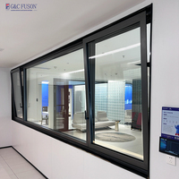 Ventanas Corredizas de Aluminio y Vidrio para Viviendas, Diseño Moderno e Impermeable, Nuevos Productos Fuson