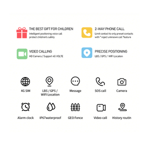 2025 Model GPS Navigation Remote Control Kids <strong>Smart</strong> <strong>Watch</strong> Dial Call IP67 Waterproof for 5-10 Years Old Children Android SDK - Product Image 6